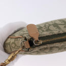 Christian Dior Trotter Canvas Saddle Accessory Pouch Khaki Gold Auth 202969-10