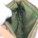 Christian Dior Trotter Canvas Saddle Accessory Pouch Khaki Gold Auth 202969-21