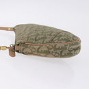 Christian Dior Trotter Canvas Saddle Accessory Pouch Khaki Gold Auth 202969-4