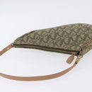 Christian Dior Trotter Canvas Saddle Accessory Pouch Khaki Gold Auth 202969-6