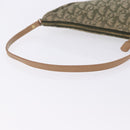 Christian Dior Trotter Canvas Saddle Accessory Pouch Khaki Gold Auth 202969-7