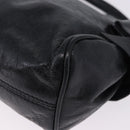 Miu Miu Shoulder Bag Vitellolux Black Gold Auth 202971V-13