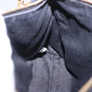 Miu Miu Shoulder Bag Vitellolux Black Gold Auth 202971V-19