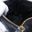Miu Miu Shoulder Bag Vitellolux Black Gold Auth 202971V-20