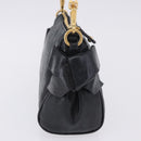 Miu Miu Shoulder Bag Vitellolux Black Gold Auth 202971V-5