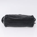 Miu Miu Shoulder Bag Vitellolux Black Gold Auth 202971V-9