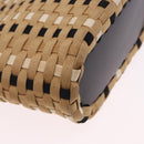 Salvatore Ferragamo Hand Bag Canvas 2way Beige Gold Auth 202977V-12