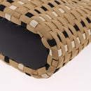 Salvatore Ferragamo Hand Bag Canvas 2way Beige Gold Auth 202977V-15