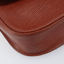 LOUIS VUITTON Epi Saint Cloud GM Shoulder Bag Brown M52193 LV Auth 202978-16