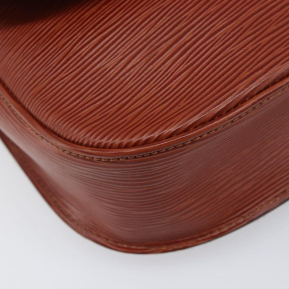 LOUIS VUITTON Epi Saint Cloud GM Shoulder Bag Brown M52193 LV Auth 202978