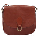 LOUIS VUITTON Epi Saint Cloud GM Shoulder Bag Brown M52193 LV Auth 202978-13