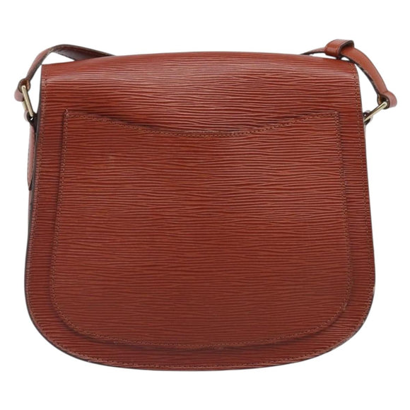 LOUIS VUITTON Epi Saint Cloud GM Shoulder Bag Brown M52193 LV Auth 202978