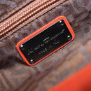 Salvatore Ferragamo Gancini Hand Bag Knitted Fabrics Red Silver Auth 202979V-17