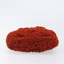 Salvatore Ferragamo Gancini Hand Bag Knitted Fabrics Red Silver Auth 202979V-9
