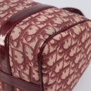 Christian Dior Trotter Canvas Boston Bag PVC Red Gold Auth 202981-15