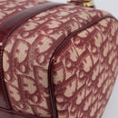 Christian Dior Trotter Canvas Boston Bag PVC Red Gold Auth 202981-17