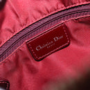 Christian Dior Trotter Canvas Boston Bag PVC Red Gold Auth 202981-21