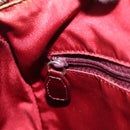 Christian Dior Trotter Canvas Boston Bag PVC Red Gold Auth 202981-24