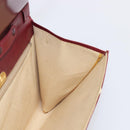 GUCCI Interlocking G Shoulder Bag Leather Red Gold 121546 Auth 202982-20