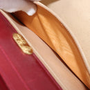 GUCCI Interlocking G Shoulder Bag Leather Red Gold 121546 Auth 202982-11