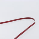 GUCCI Interlocking G Shoulder Bag Leather Red Gold 121546 Auth 202982-8