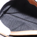 CELINE C Macadam Canvas Hand Bag Suede Black Silver Auth 202985-19