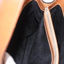 CELINE C Macadam Canvas Hand Bag Suede Black Silver Auth 202985-20