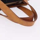 CELINE C Macadam Canvas Hand Bag Suede Black Silver Auth 202985-7