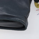 LOEWE Flamenco Shoulder Bag Leather Black Auth 202986A-15