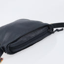 LOEWE Flamenco Shoulder Bag Leather Black Auth 202986A-6