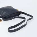 LOEWE Flamenco Shoulder Bag Leather Black Auth 202986A-7