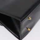 SAINT LAURENT Hand Bag Leather Black Gold 311210 Auth 202987-12