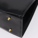 SAINT LAURENT Hand Bag Leather Black Gold 311210 Auth 202987-13
