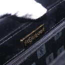 SAINT LAURENT Hand Bag Leather Black Gold 311210 Auth 202987-16