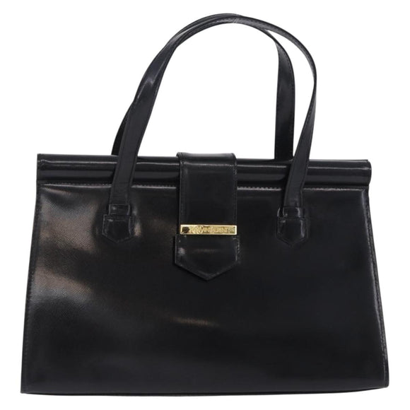 SAINT LAURENT Hand Bag Leather Black Gold 311210 Auth 202987