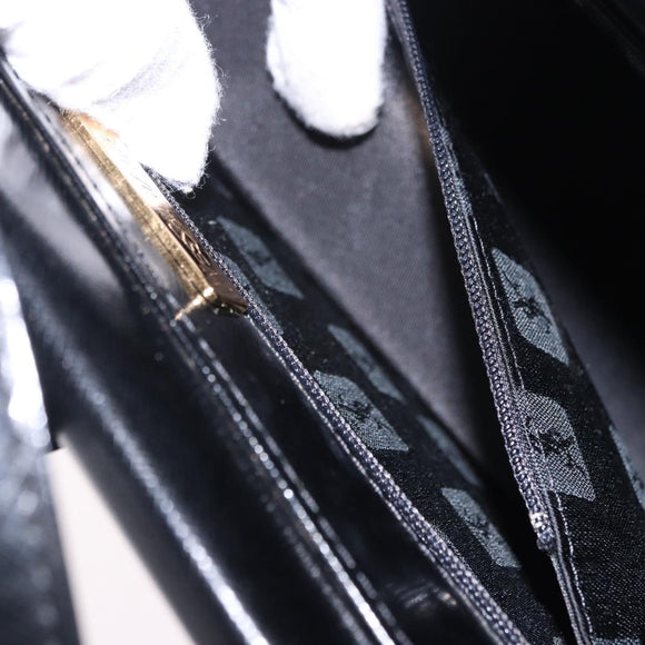 SAINT LAURENT Hand Bag Leather Black Gold 311210 Auth 202987
