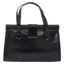 SAINT LAURENT Hand Bag Leather Black Gold 311210 Auth 202987-3