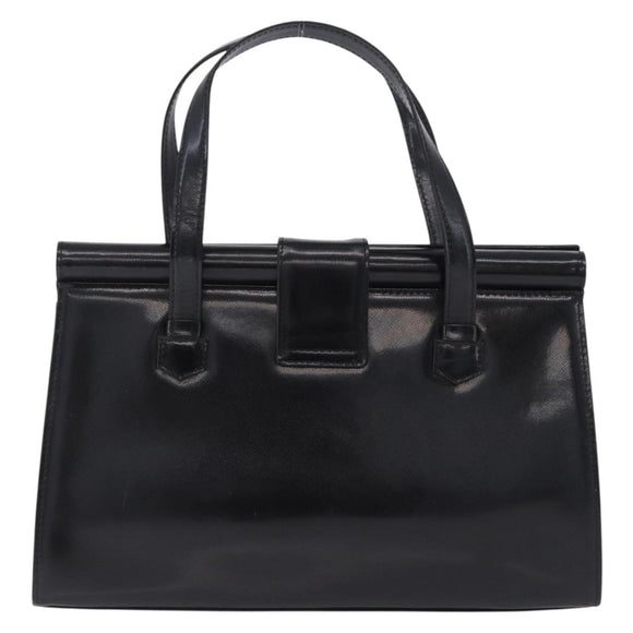 SAINT LAURENT Hand Bag Leather Black Gold 311210 Auth 202987