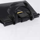 SAINT LAURENT Hand Bag Leather Black Gold 311210 Auth 202987-6
