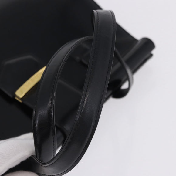SAINT LAURENT Hand Bag Leather Black Gold 311210 Auth 202987