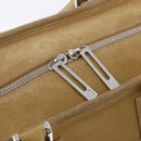 LOEWE Amazona 30 Hand Bag Suede Beige Silver Auth 202990V-20