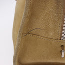 LOEWE Amazona 30 Hand Bag Suede Beige Silver Auth 202990V-5