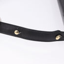 Salvatore Ferragamo Gancini Shoulder Bag Leather Black Gold Auth 202991A-9