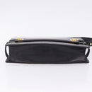 Salvatore Ferragamo Gancini Shoulder Bag Leather Black Gold Auth 202991A-5