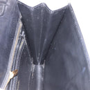 Salvatore Ferragamo Gancini Shoulder Bag Leather Black Gold Auth 202991A-23