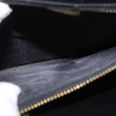 Salvatore Ferragamo Gancini Shoulder Bag Leather Black Gold Auth 202991A-27