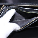 Salvatore Ferragamo Gancini Shoulder Bag Leather Black Gold Auth 202991A-29