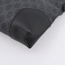 GUCCI GG Supreme Sherry Line Shoulder Bag PVC Black Silver 474139 Auth 202992-9