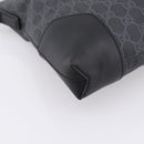 GUCCI GG Supreme Sherry Line Shoulder Bag PVC Black Silver 474139 Auth 202992-14