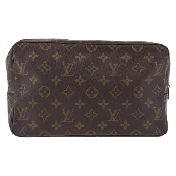 LOUIS VUITTON Monogram Trousse Toilette 28 Clutch Bag M47522 LV Auth 202993